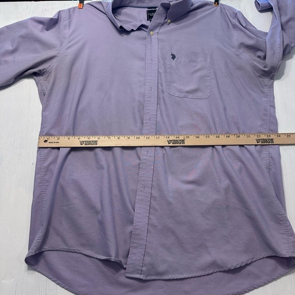 U.S. Polo Assn. Wrinkle-Free Button Down Shirt Men’s XL Purple 17 34/35 - Picture 3 of 10